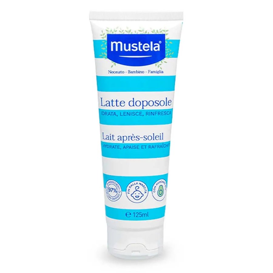 Mustela, Latte Doposole per Neonati e Bambini, 125 ml