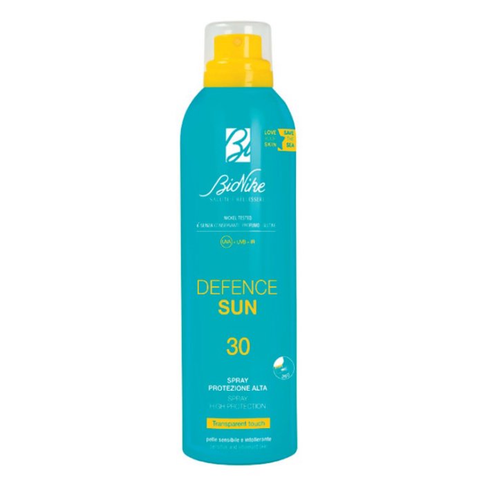 Bionike Defence Sun, Spray Solare Corpo Transparent Touch SPF30, 200 ml 