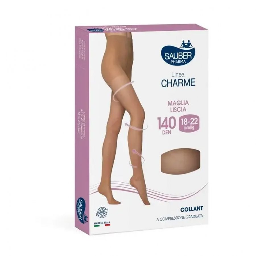 Collant Linea Charme 140 Denari Taglia 3 - Compressione Graduata - Confezione da 1 Paio