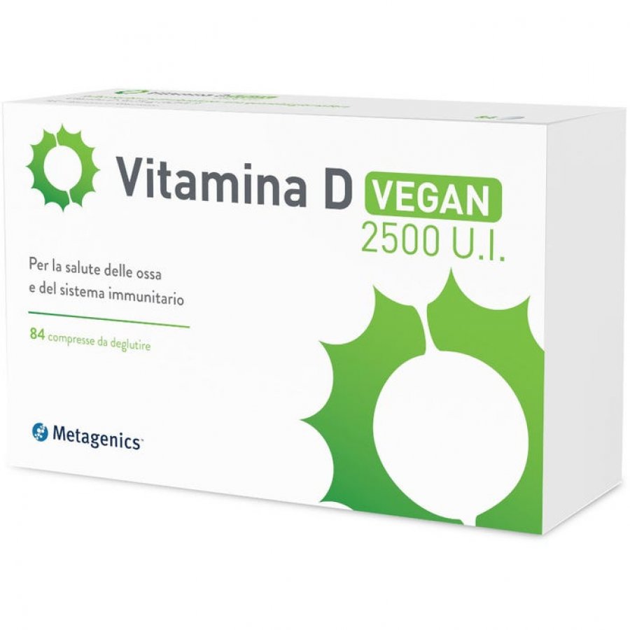 Vitamina D Vegan - Per la salute delle ossa e del sistema immuntario 85 Compresse