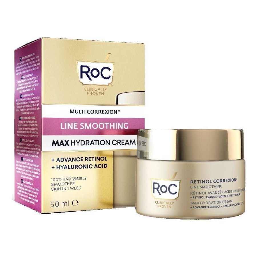 RoC, Retinol Correxion Line Smoothing Max Hydration, 50 ml 