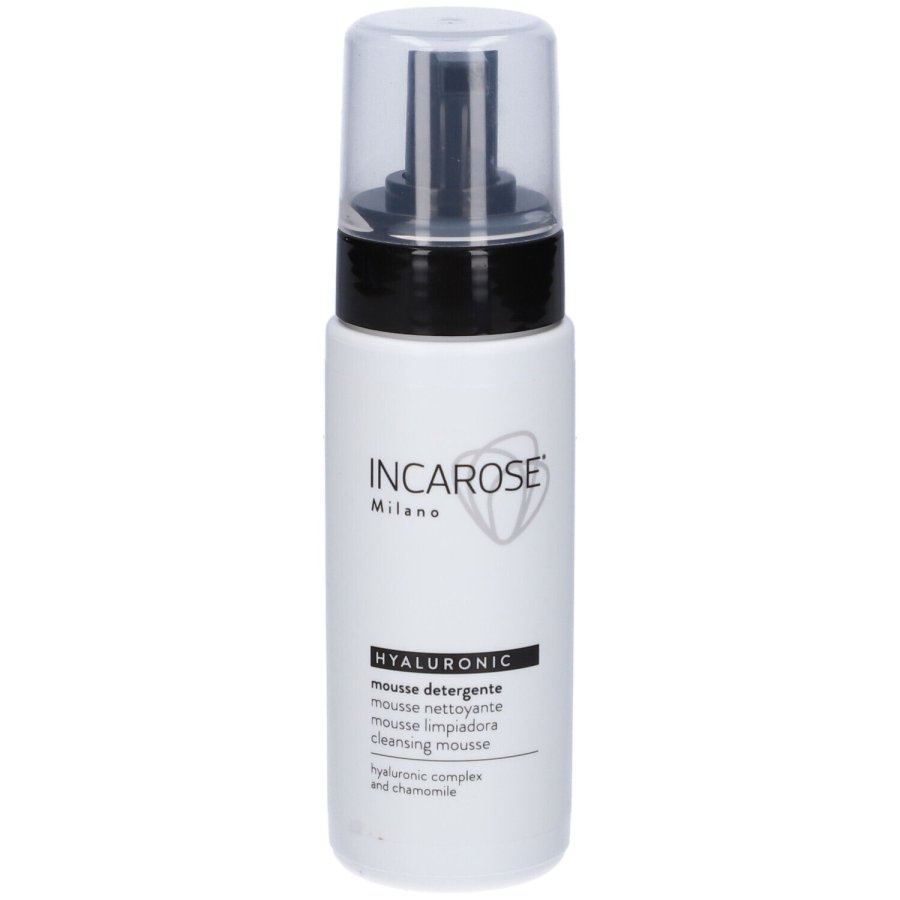 Incarose Hyaluronic Mousse Detergente Viso, 200 ml