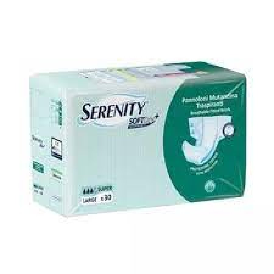 Serenity Soft Dry Pannolone Mutandina Super Taglia L 30 Pezzi - Protezione e Comfort per le Perdite Urinarie