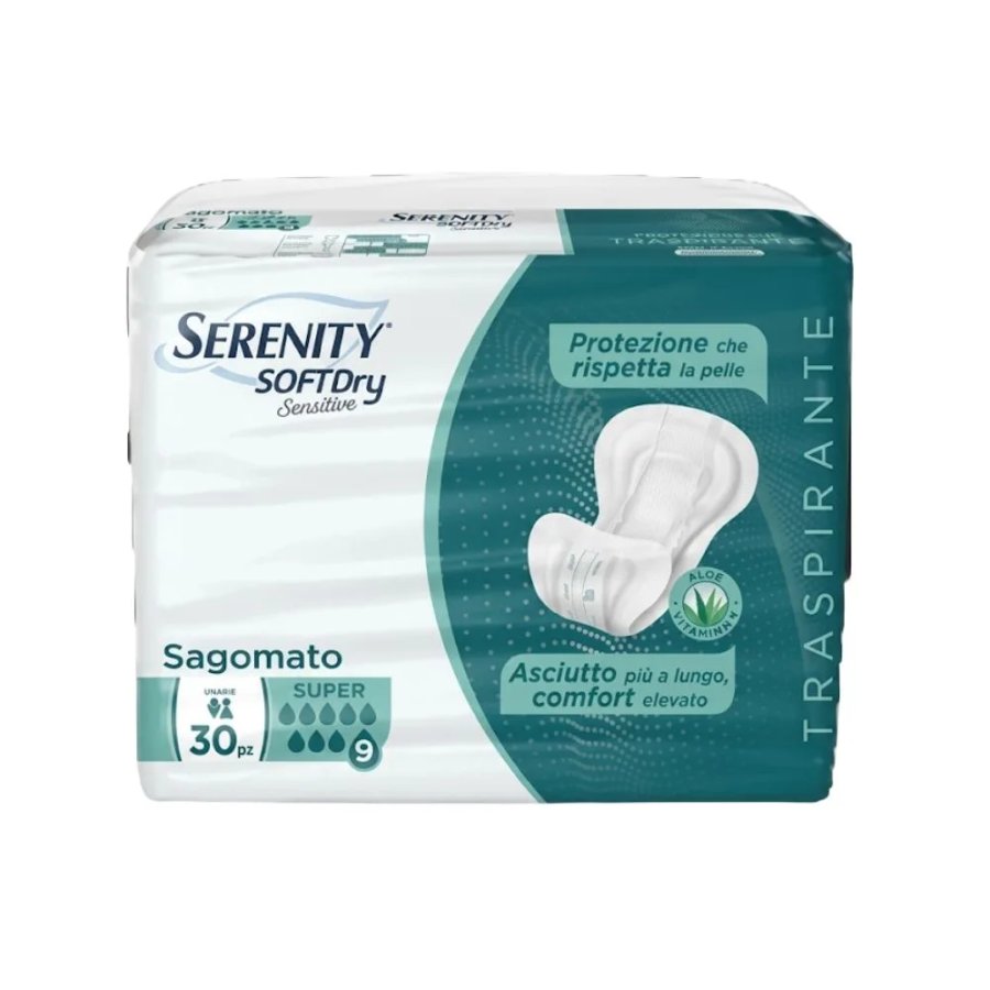 Serenity Soft Dry Sensitive Pannolone Sagomato, 30 Pezzi