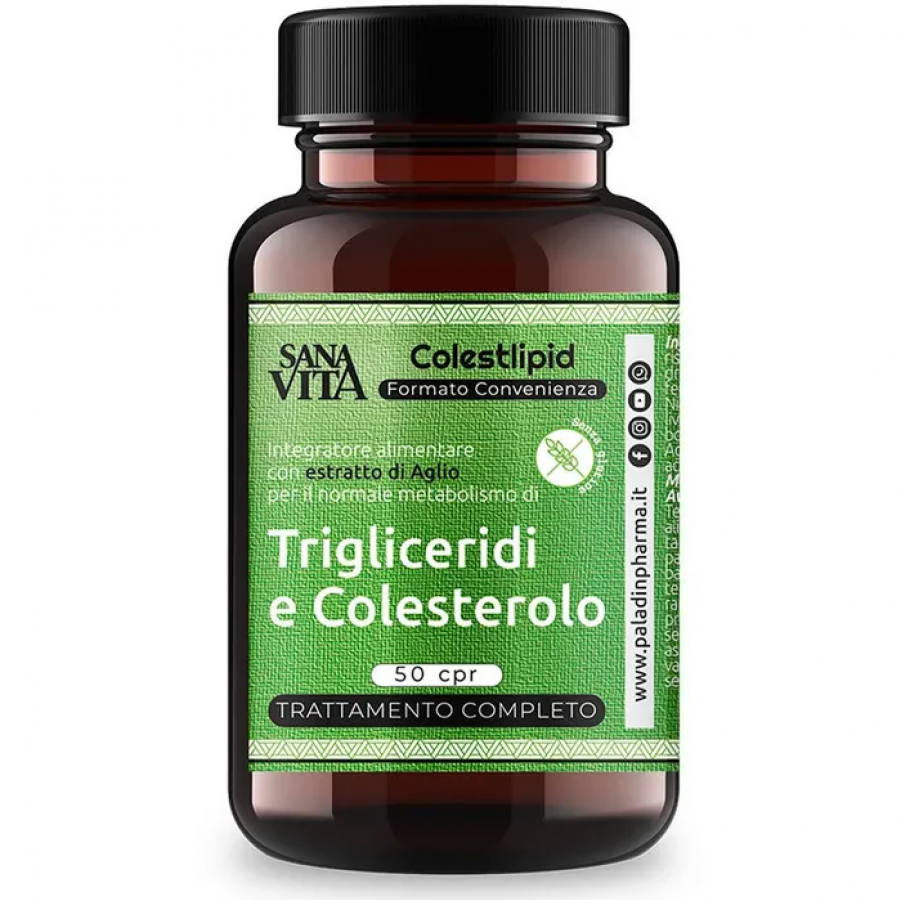 Sanavita Colestlipid Plus 50 Compresse - Integratore per il Metabolismo del Colesterolo