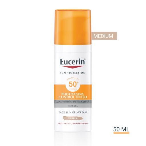 Eucerin Sun Protection - Photoaging Control Tinted Medium Gel-Crema SPF50+, 50ml