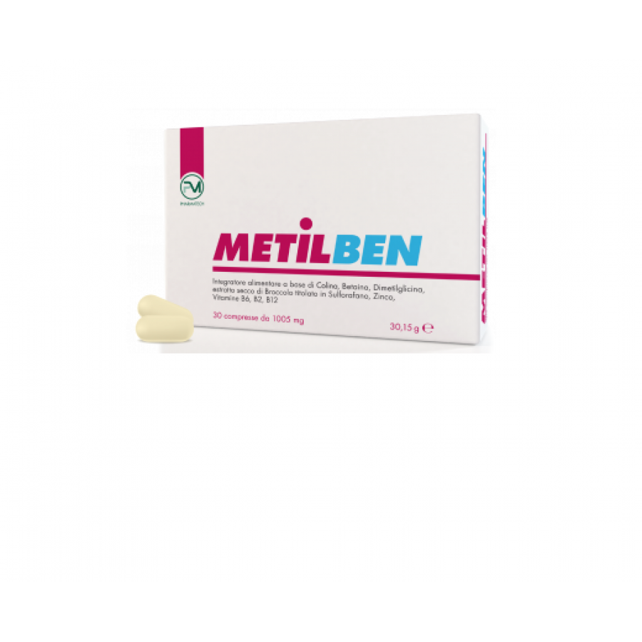 Piemme Pharmatech Metilben - Integratore per l'Iperomocisteinemia - 30 Compresse