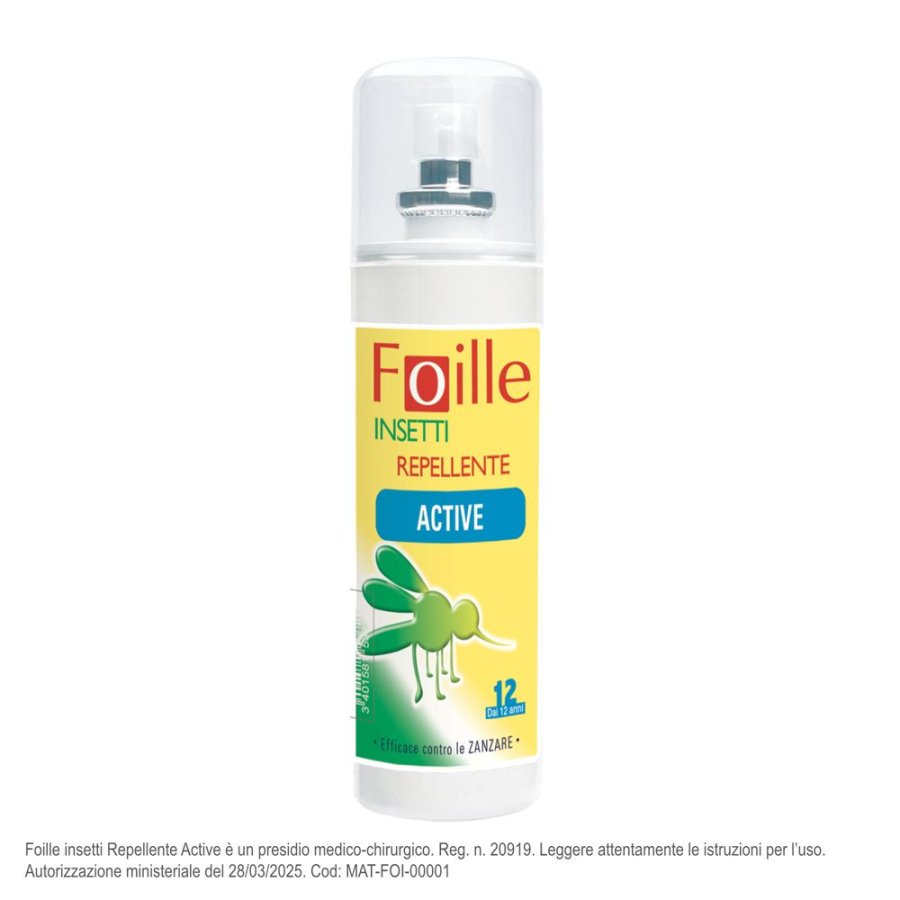 Foille Insetti Repellente Extra Forte Spray, 100 ml Foille Insetti Repellente Extra Forte Spray, 100 ml