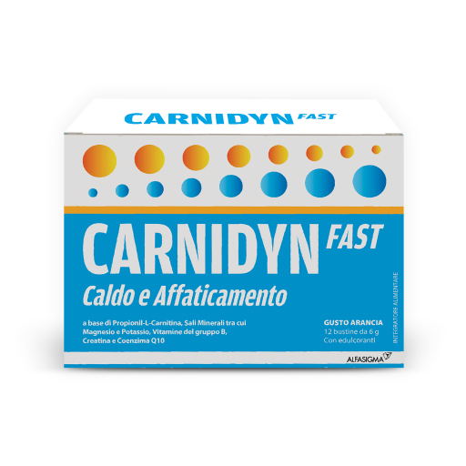 Carnidyn Fast - Integratore di Carnitina ad Azione Rapida 12 Bustine