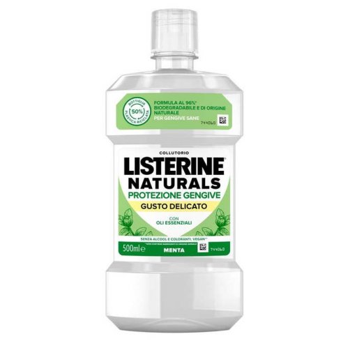 Listerine - Naturals Collutorio Protezione Gengive Gusto Delicato 500 ml