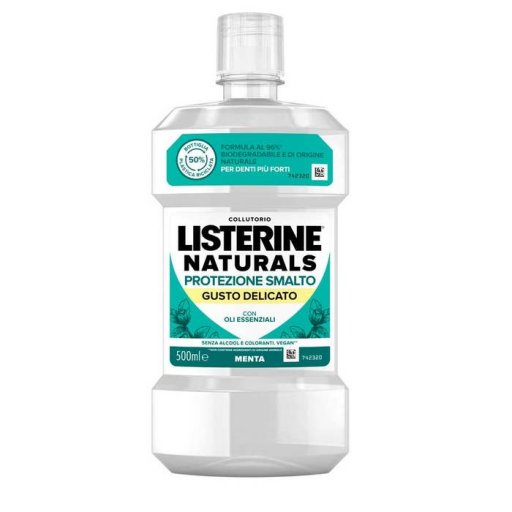 Listerine - Naturals Collutorio Protezione Smalto Gusto Delicato 500 ml