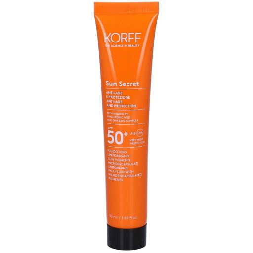 Korff Sun Secret Fluido Viso Uniformante 02 Dark SPF50+ 50ml