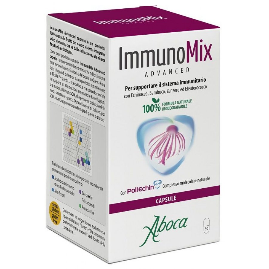 Aboca - ImmunoMix Advanced Capsule - Flacone da 25 g (50 capsule da 500 mg)