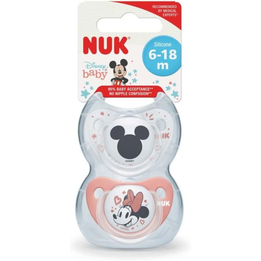 Nuk Succhietto Disney Minnie 6-18 Mesi, 2 pezzi Nuk Succhietto Disney Minnie 6-18 Mesi, 2 pezzi