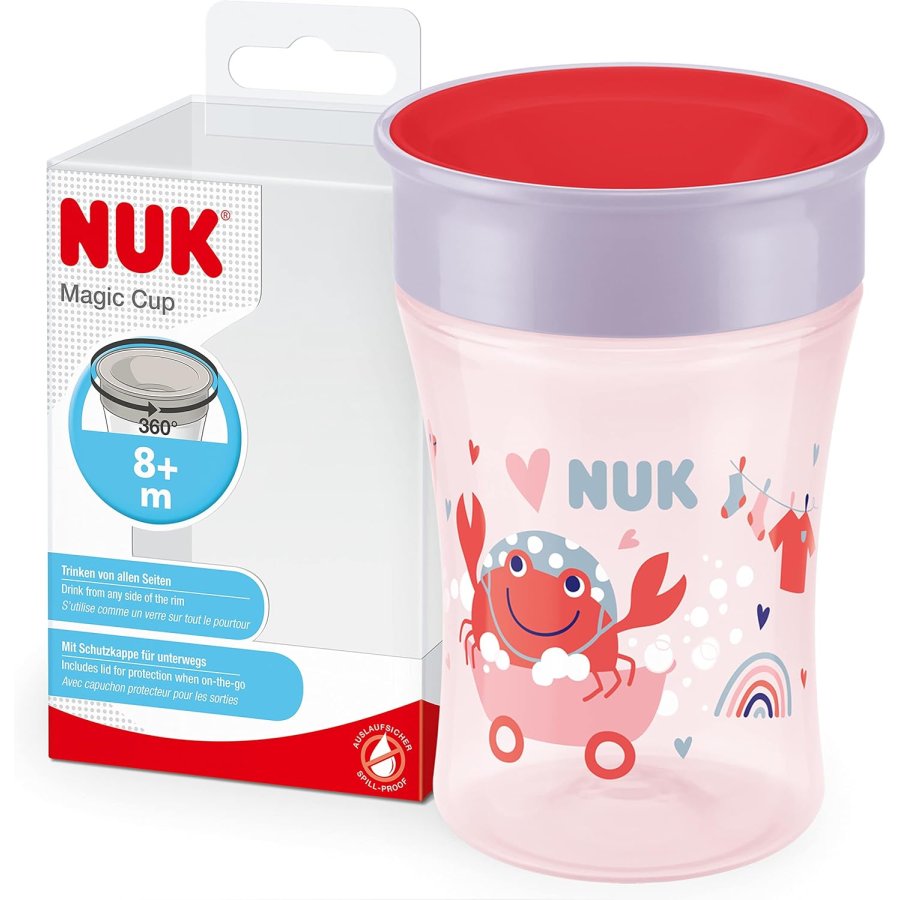NUK Magic Cup Granchio Tazza Antigoccia, 230 ml NUK Magic Cup Granchio Tazza Antigoccia, 230 ml