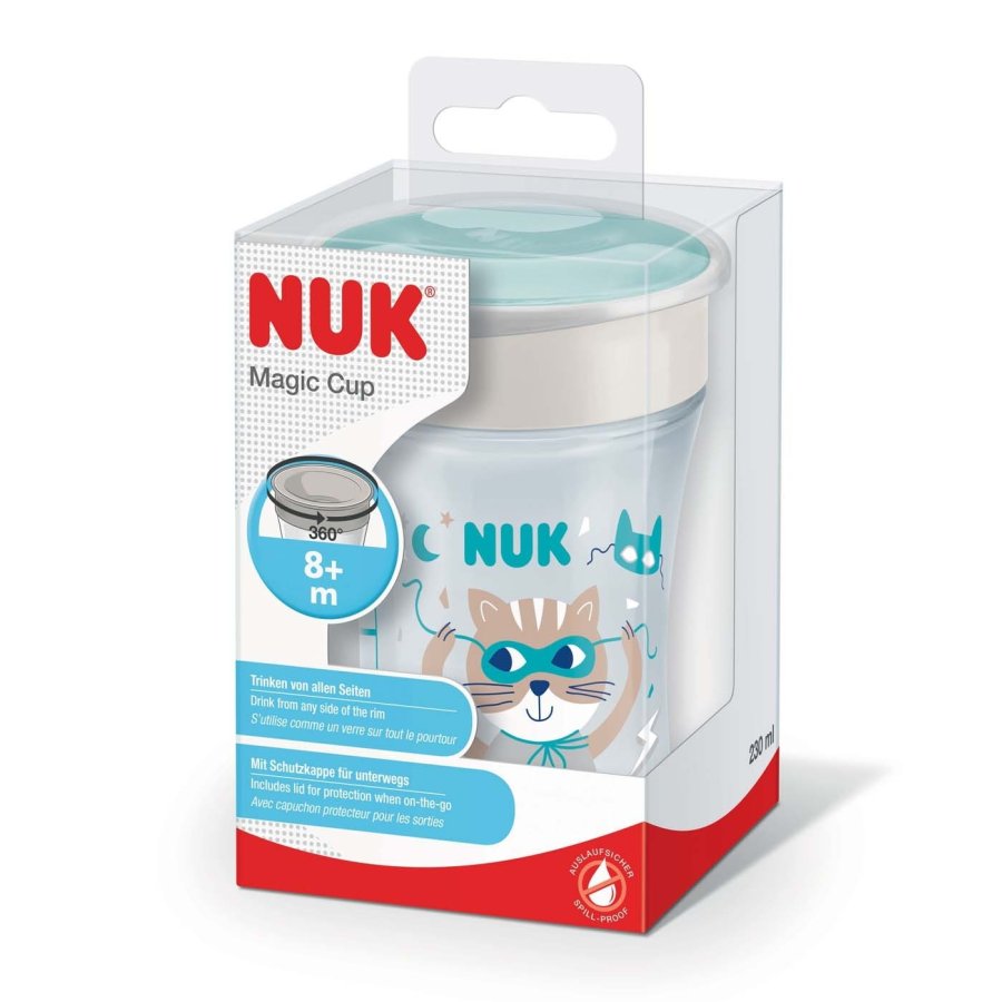 NUK Magic Cup Gatto Tazza Antigoccia, 230 ml NUK Magic Cup Gatto Tazza Antigoccia, 230 ml