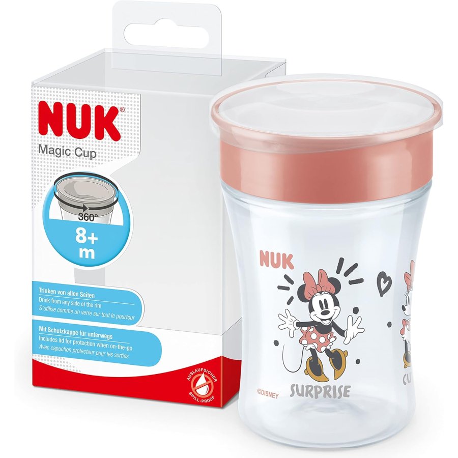 NUK Magic Cup Minnie Bicchiere Antigoccia, 230 ml NUK Magic Cup Minnie Bicchiere Antigoccia, 230 ml
