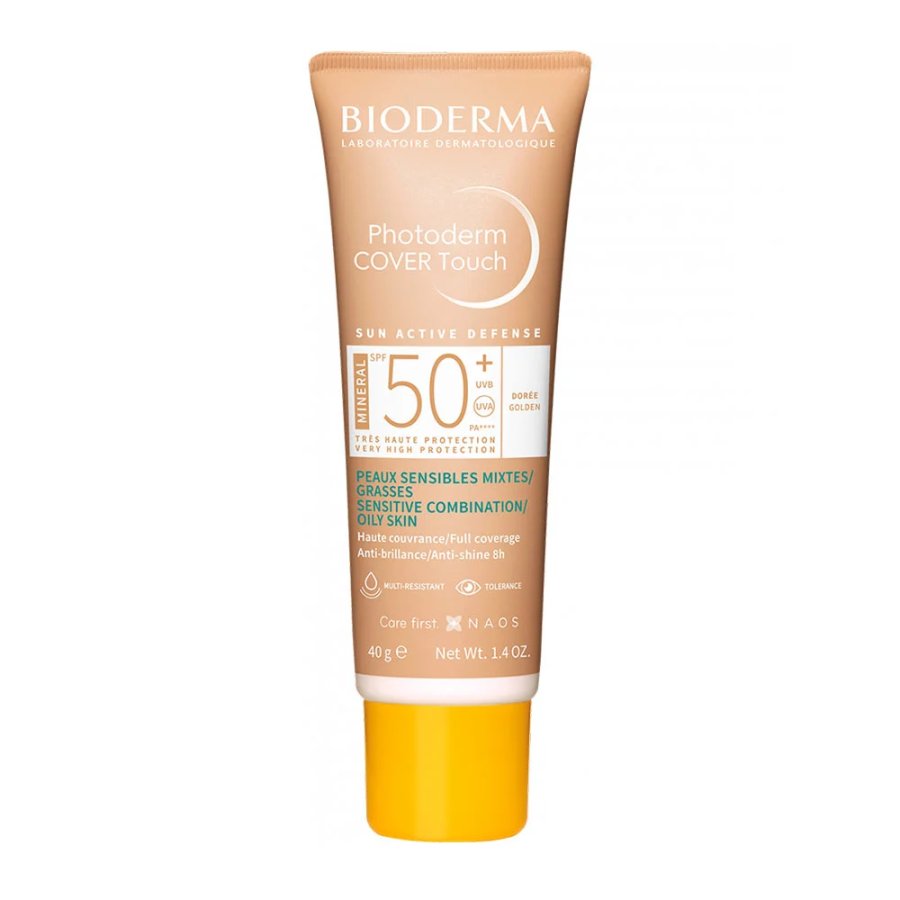 Bioderma Photoderm Cover Touch SPF50+ Tonalit&agrave; Dorata, 40 ml
