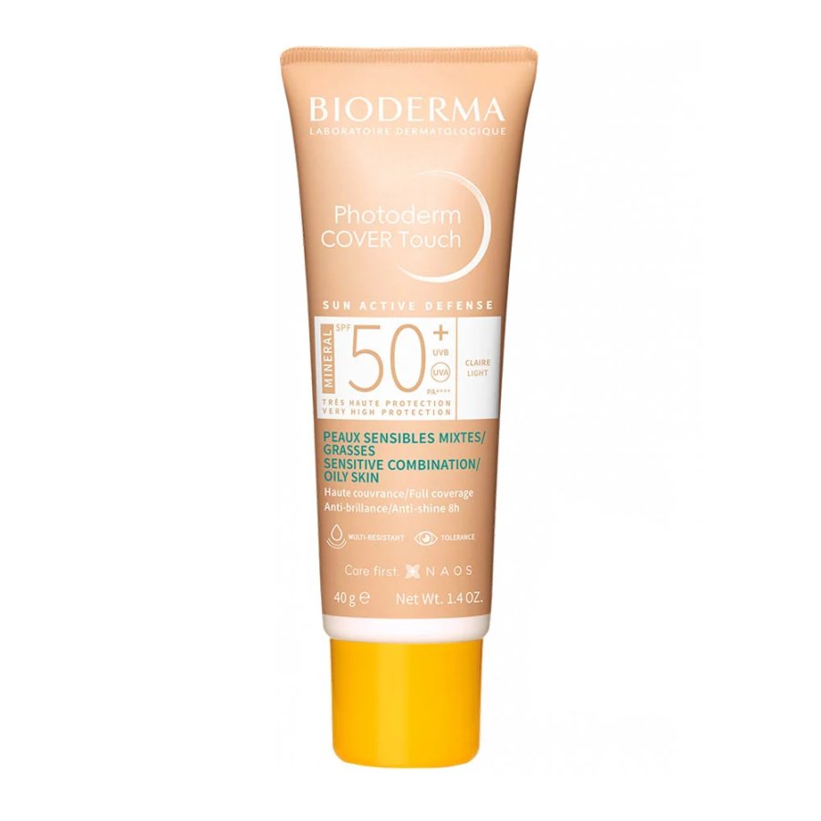 Bioderma Photoderm Mineral Cover Touch Viso/Collo 40ml SPF50+ - Protezione Minerale Alta Coprenza