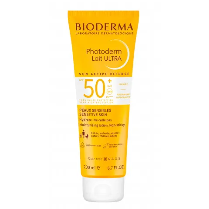 Bioderma Photoderm Latte Ultra 200ml SPF50+ - Protezione Solare per Tutta la Famiglia