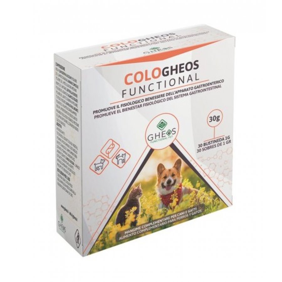 Cologheos Functional Gheos 30 Bustine da 1g - Integratore Digestivo per il Benessere Gastrointestinale