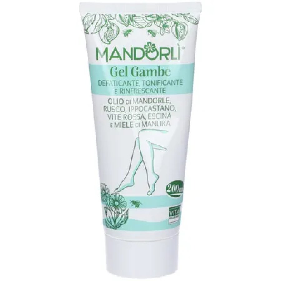 Mandorlì Gel Gambe Defaticante Tonificante Rinfrescante, 200ml