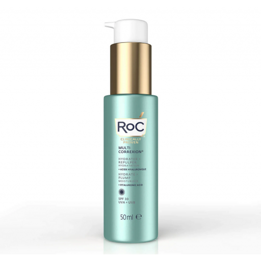 Roc Multi Correxion - Hydrate & Plump Gel Idratante Viso SPF30 50 ml - Protezione e Idratazione