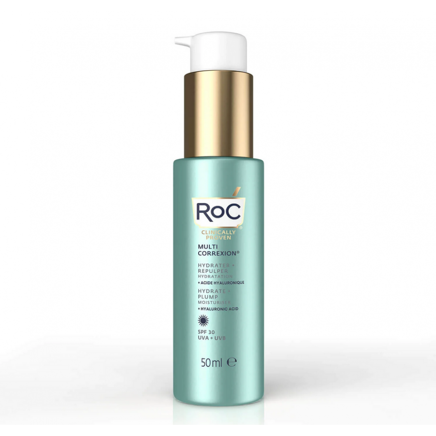 Roc Multi Correxion - Hydrate & Plump Gel Idratante Viso SPF30 50 ml - Protezione e Idratazione