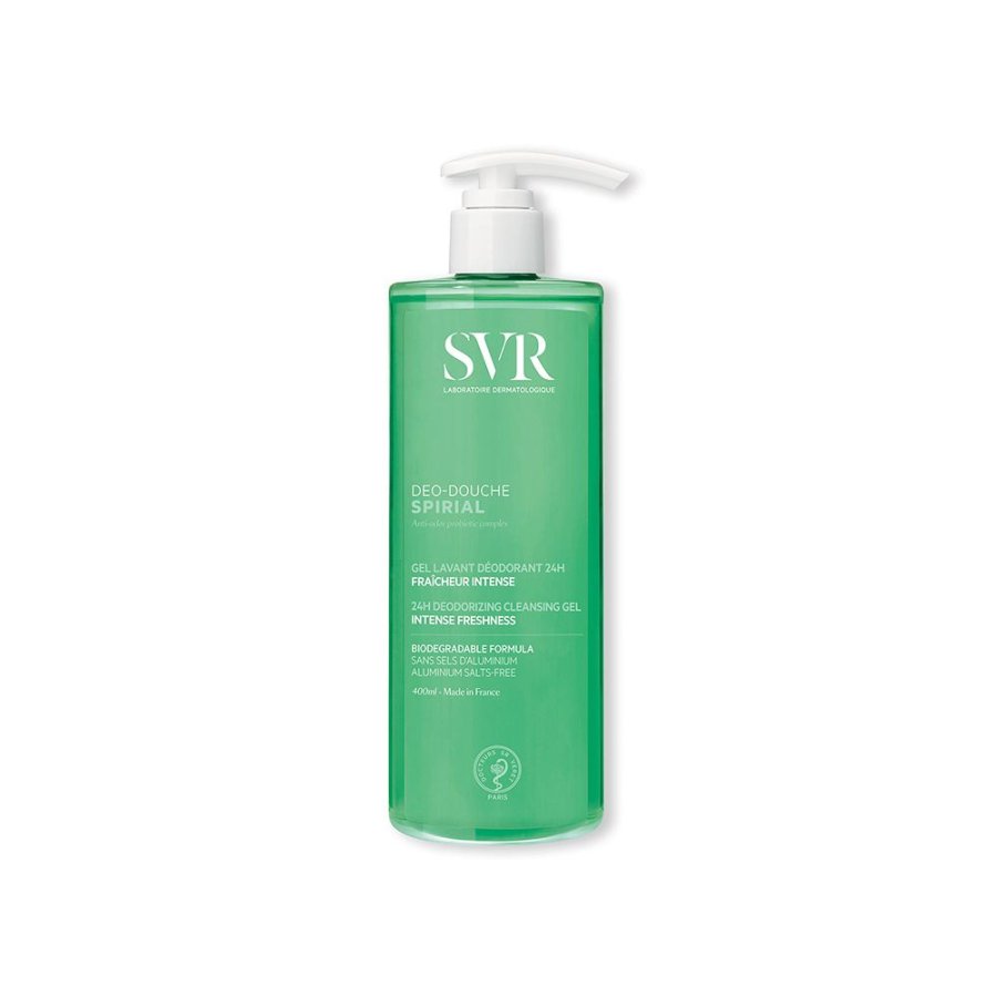 SVR, Spirial Deo Douche Gel Detergente Deodorante, 400 ml