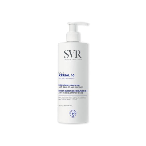 SVR - Xerial 10 Latte Corpo 400ml -  Latte Idratante Lenitivo 48h per Pelle Secca