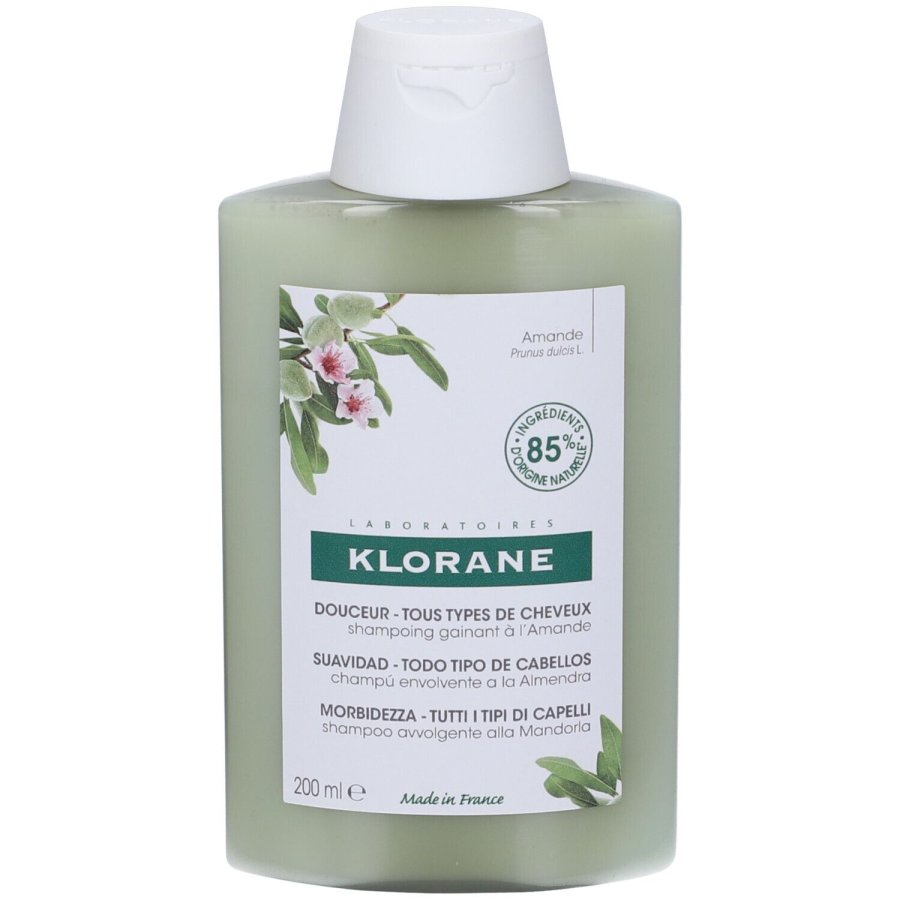 Klorane Shampoo Avvolgente alla Mandorla 200ml - Ammorbidisce i capelli