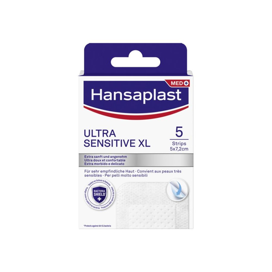 Hansaplast, Cerotti Ultra Sensitive XL, 5 pezzi