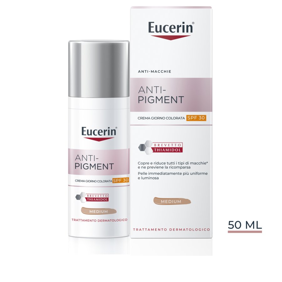 Eucerin Anti-Pigment - Crema Giorno SPF30 Colorata Medium, 50ml