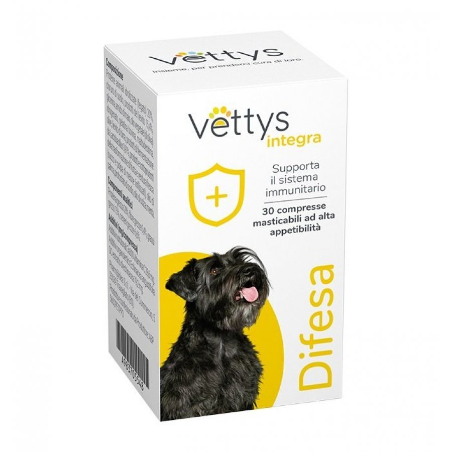 Vettys Integra Difesa Cane 30 Compresse - Integratore per il Rinforzo del Sistema Immunitario del Tuo Cane