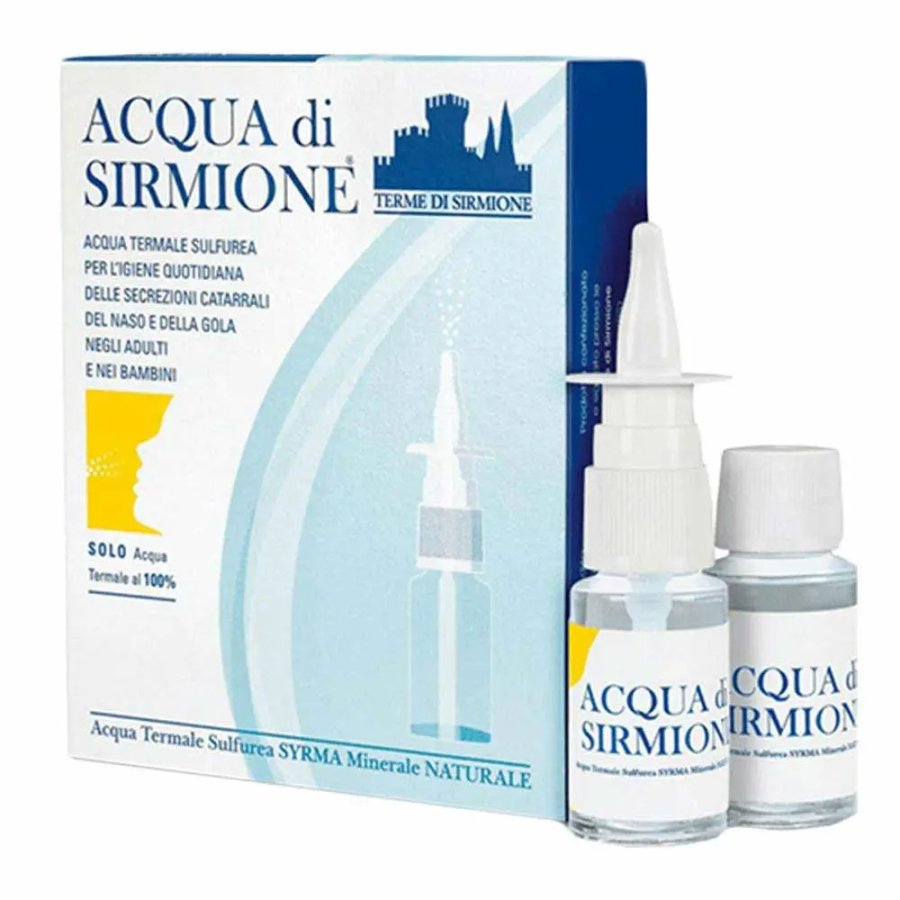 Acqua di Sirmione Spray Nasale con Acqua Termale, 6 Flaconcini da 15 ml Acqua di Sirmione Spray Nasale con Acqua Termale, 6 Flaconcini da 15 ml
