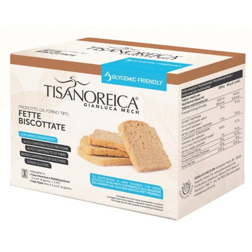 Gianluca Mech Tisanoreica Fette Biscottate 120g - Fette Biscottate Ad Alto Contenuto Di Proteine
