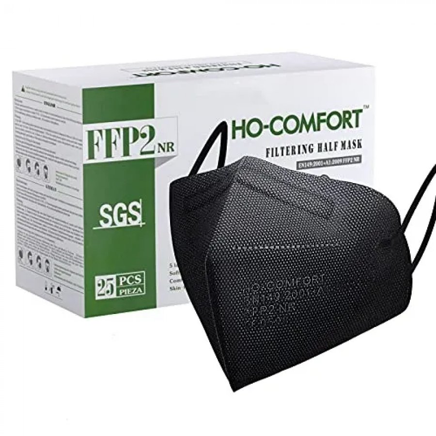 Ho-Comfort FFP2 Filtering Half Mask Nero 1 Pezzo