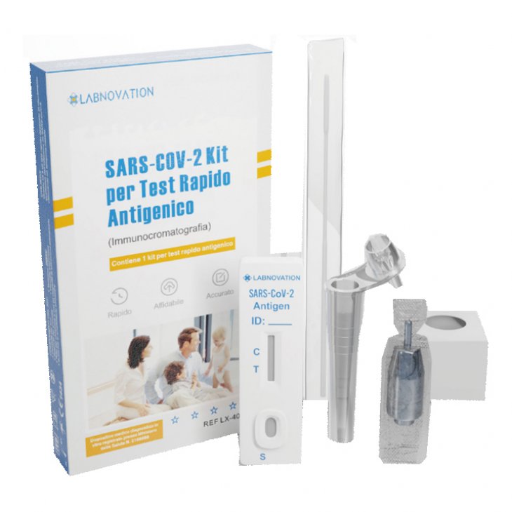 Labnovation Sars-Cov-2 Test Rapido Antigenico - Kit di Tampone Nasale Fai da Te