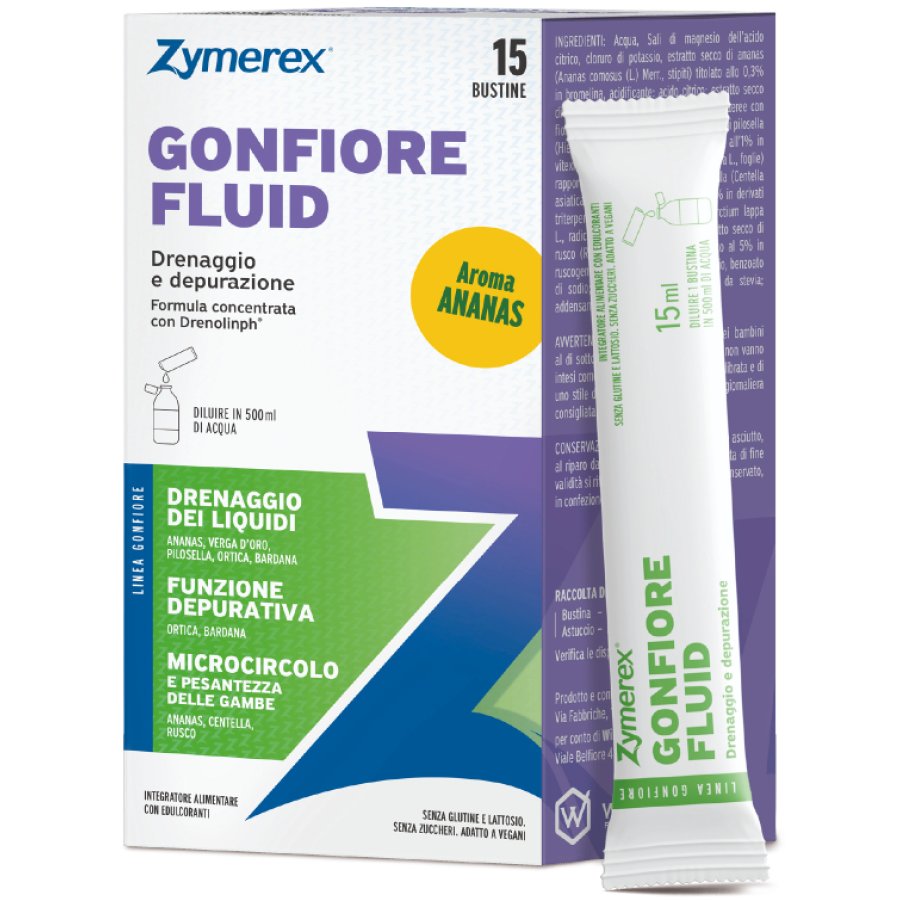 Zymerex GONFIORE FLUID, 15 Bustine