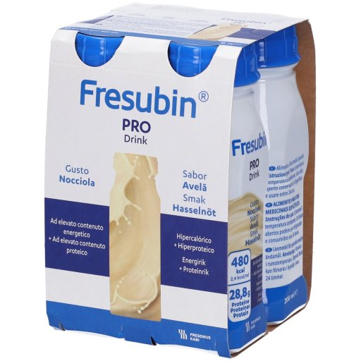 FRESUBIN PRO DRINK NOCCIOLA, 4 FLACONI DA 200 ML