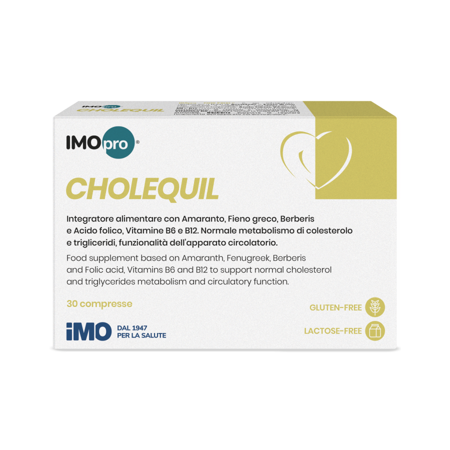 IMOpro Cholequil integratore colesterolo trigliceridi 30 compresse 1350 mg
