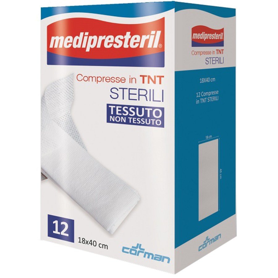 Medipresteril Compresse Sterili TNT 18x40cm - Confezione da 12 Pezzi