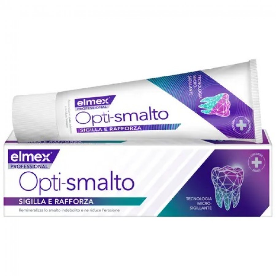 Elmex - Professional Dentifricio Opti-Smalto Sigilla e Rinforza 75ml - Protezione Avanzata per lo Smalto