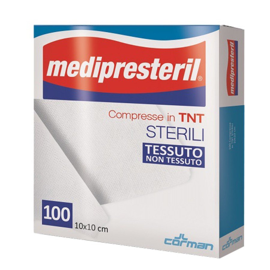 Medipresteril Garza Compressa TNT 10x10cm - Confezione da 100 Pezzi