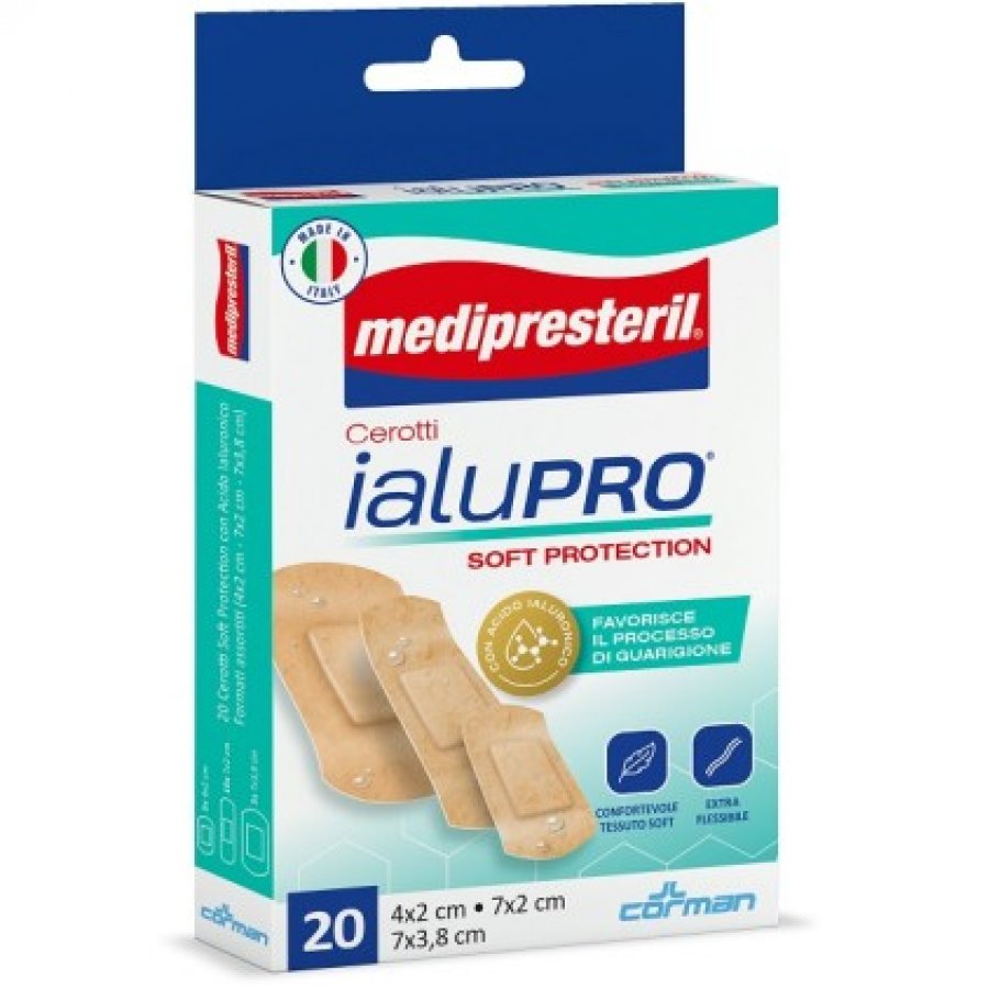 Medipresteril Ialupro Soft Protection Cerotti - Confezione da 3 Misure, 20 Cerotti