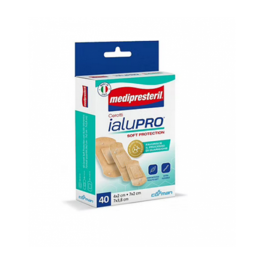 Medipresteril Ialupro Soft Protection Cerotti 3 Formati Assortiti 40 Pezzi - Protezione per la Pelle e Cicatrici
