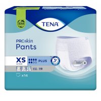 Tena Pants Plus - Pannoloni Mutandine Assorbenti Taglia XS 14 Pezzi - Comfort e Protezione Ottimali