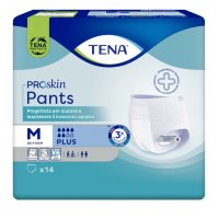 Tena Pants Plus - Pannoloni Mutandine Assorbenti Taglia M 14 Pezzi - Tripla Protezione per Comfort e Sicurezza