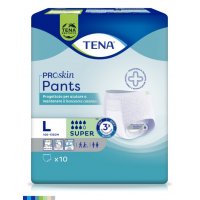 Tena Pants Super - Pannoloni Mutandine Assorbenti Taglia L 10 Pezzi - Comfort e Protezione Ottimali per l'Incontinenza