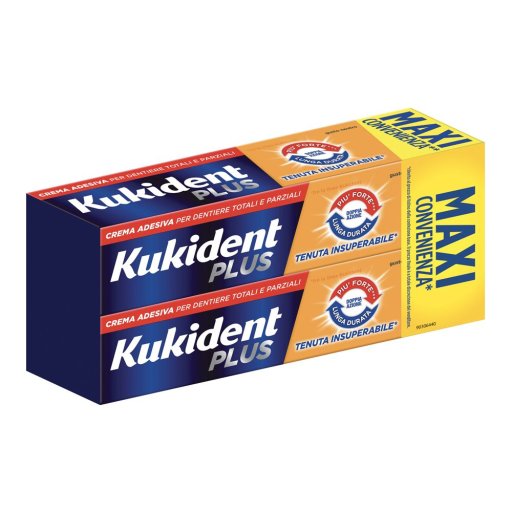 Kukident Plus, Doppia Azione MAXI, 2x65 g